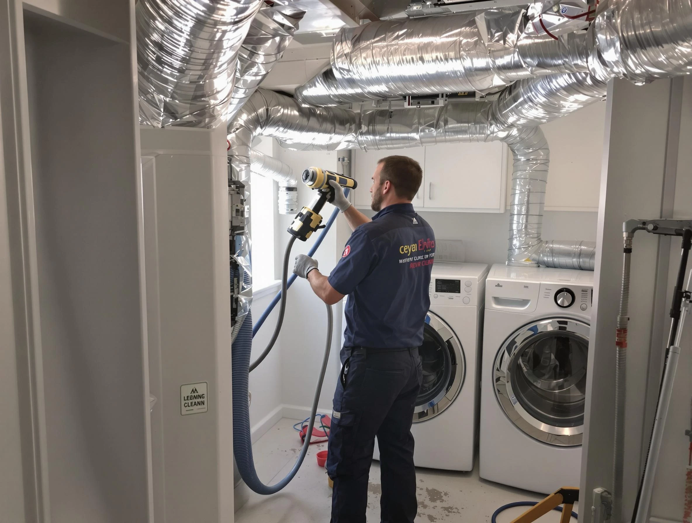 Brigham City Dryer Vent Cleaning specialist using advanced equipment for thorough duct cleaning in Brigham City